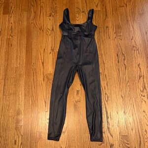 Fabletics Black Sleeveless Jumpsuit, Size Small